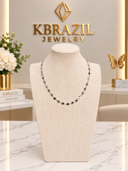 Celestial Silver Star Necklace