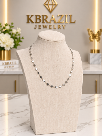 Celestial Silver Star Necklace