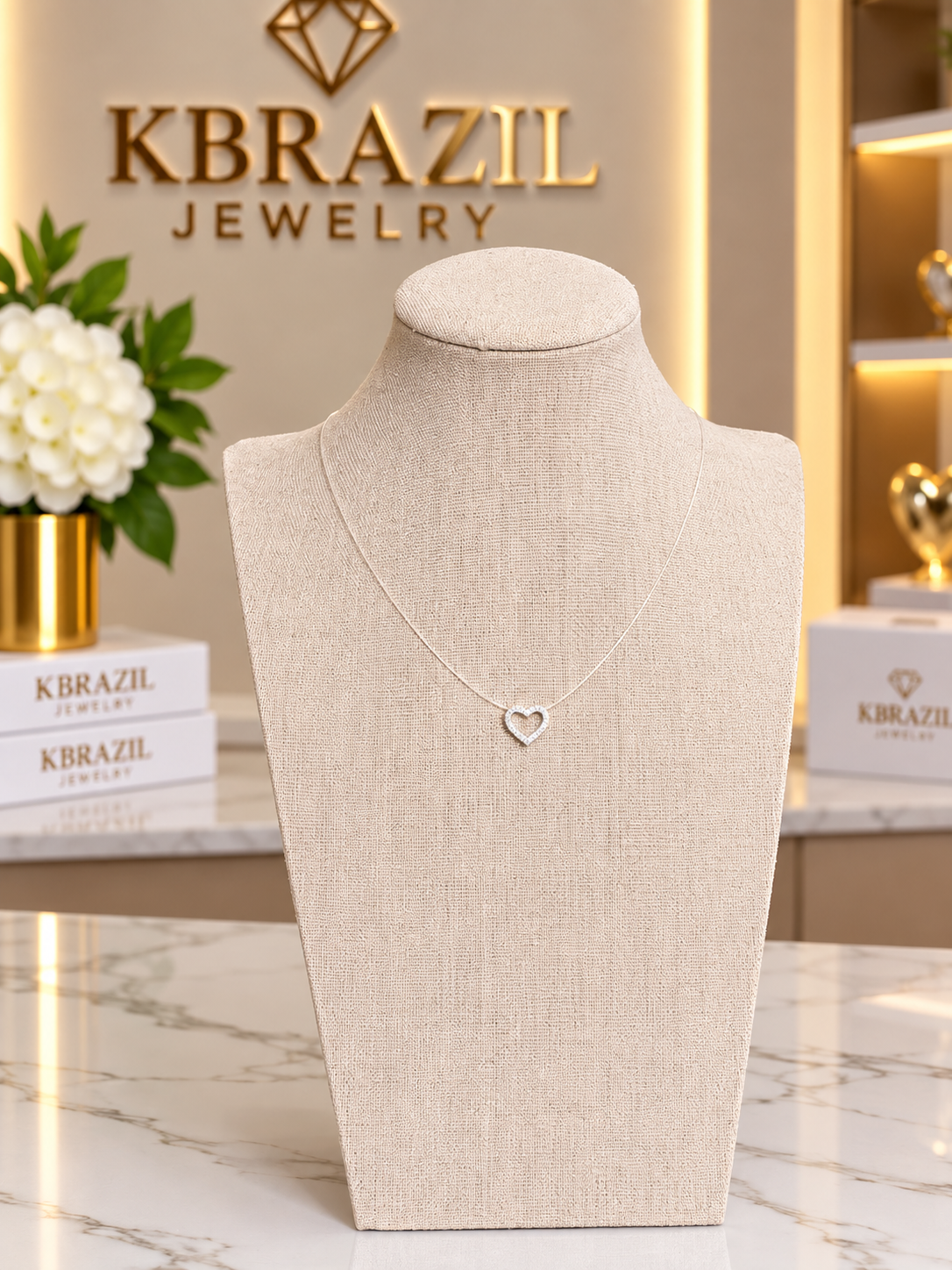 Invisible Heart Illusion Necklace