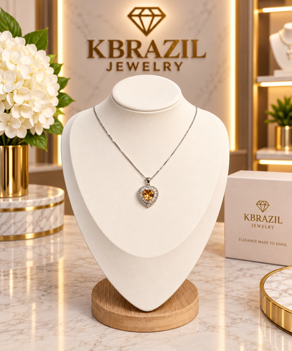 Golden Heart Collection – Necklace & Earrings
