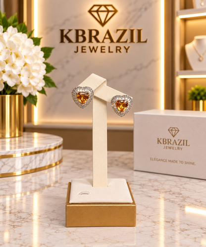 Golden Heart Collection – Necklace & Earrings